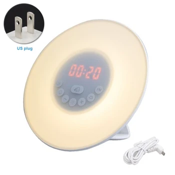 Alarm Clock Atmosphere FM Radio Simulation Sunset Sunrise Colorful LED Touch Sensitive Natural Light Portable Night Light Modern
Alarm Clock Atmosphere FM Radio Simulation Sunset Sunrise Colorful LED Touch Sensitive Natural Light Portable Night Light Modern