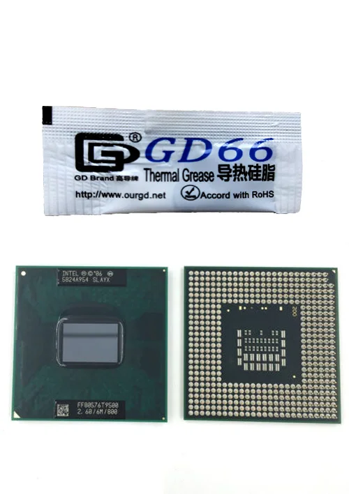 Original Intel Core 2 Duo T9500 2.60GHz 6M 800MHz SLAYX CPU dual-core processor 6M cache, 2.60 GHz, 800 MHz,
Original Intel Core 2 Duo T9500 2.60GHz 6M 800MHz SLAYX CPU dual-core processor 6M cache, 2.60 GHz, 800 MHz,