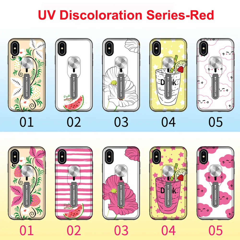 Color-changing Flower Invisible Hoder Case For iPhone 11 Pro XSMax XR X 7 8 6 S Plus SE 2020 Ring Hoder Double-layer TPU&PC Case
Color-changing Flower Invisible Hoder Case For iPhone 11 Pro XSMax XR X 7 8 6 S Plus SE 2020 Ring Hoder Double-layer TPU&PC Case