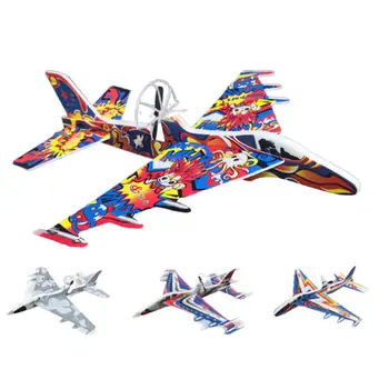 

Children Hand Throw Aircraft Toy Foam Flying Glider Planes EPP Fighter Plane Model Ultralight Airplane Toy with LED Light