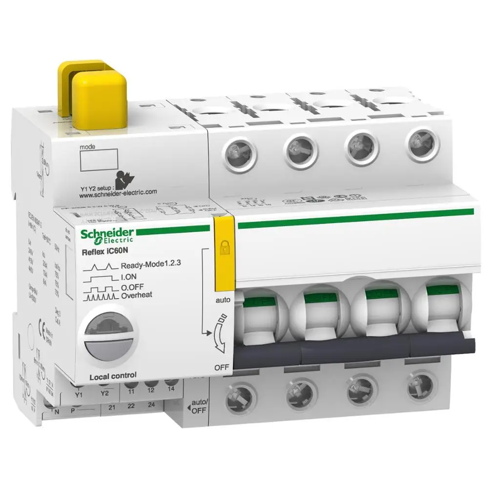 Original export Reflex iC60N integrated control circuit breaker C curve AC 4P 16A 50/60Hz (with Ti24 interface) A9C62416
Original export Reflex iC60N integrated control circuit breaker C curve AC 4P 16A 50/60Hz (with Ti24 interface) A9C62416