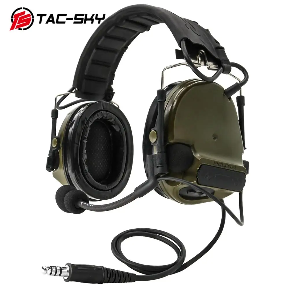 TAC-SKY tactical headset Comtac III silicone earmuff version noise reduction pickup Airsoft military shooting earmuffs - FG
TAC-SKY tactical headset Comtac III silicone earmuff version noise reduction pickup Airsoft military shooting earmuffs - FG