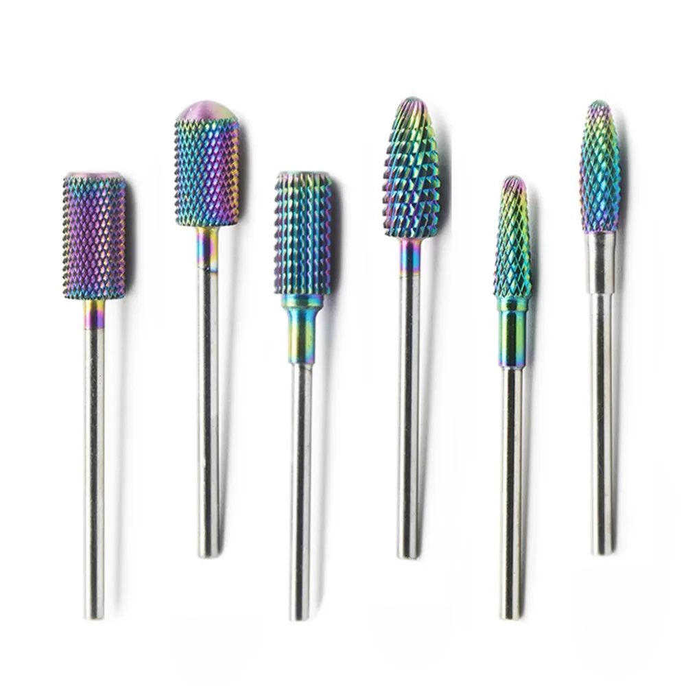 Rainbow Tungsten Nail Drill Bit Round Flam Carbide Milling Cutter Manicure Ceramic Drill Bits Electric Machine Nail Accessories
Rainbow Tungsten Nail Drill Bit Round Flam Carbide Milling Cutter Manicure Ceramic Drill Bits Electric Machine Nail Accessories