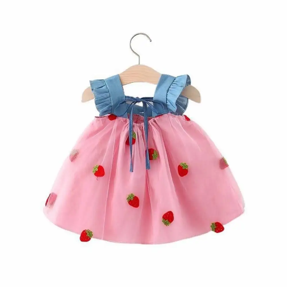 

Girls Dress Summer Children's Princess Dresses Fluffy Gauze Baby Vest Dress Kids Clothing 1-2-3 Years