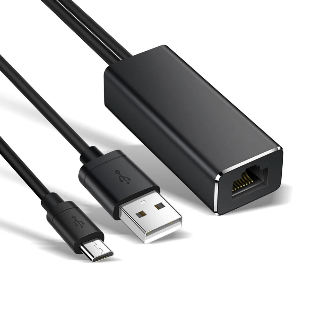 10/100mbps Network Kit Mirco USB RJ45 Ethernet Adapter TV Stick for Fire for Chromecast for Google Home TV Stick
10/100mbps Network Kit Mirco USB RJ45 Ethernet Adapter TV Stick for Fire for Chromecast for Google Home TV Stick