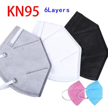 KN95 Mask Safety Dust Respirator 6 Layers Kn95Mask CE FFP2 Face Protective Masks Mouth Dustproof Reusable FFP3
KN95 Mask Safety Dust Respirator 6 Layers Kn95Mask CE FFP2 Face Protective Masks Mouth Dustproof Reusable FFP3