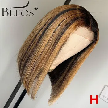 Beeos 150% 13*6 Deep Part Lace Front Human Hair Wig Straight Bob Highlight Pre Plucked Brazilian Remy Hair Bleached Knots
Beeos 150% 13*6 Deep Part Lace Front Human Hair Wig Straight Bob Highlight Pre Plucked Brazilian Remy Hair Bleached Knots