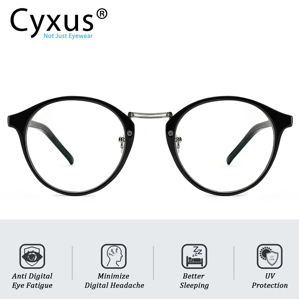 Cyxus анти синий светильник компьютерные очки для глаз блокировка TR90 оправа мужчин