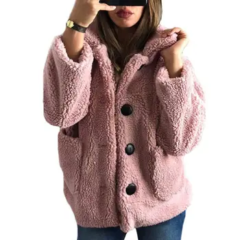 Womens Winter Long Sleeve Lapel Shaggy Coat Warm Fluffy Plush Jacket with Pocket 449F
Womens Winter Long Sleeve Lapel Shaggy Coat Warm Fluffy Plush Jacket with Pocket 449F