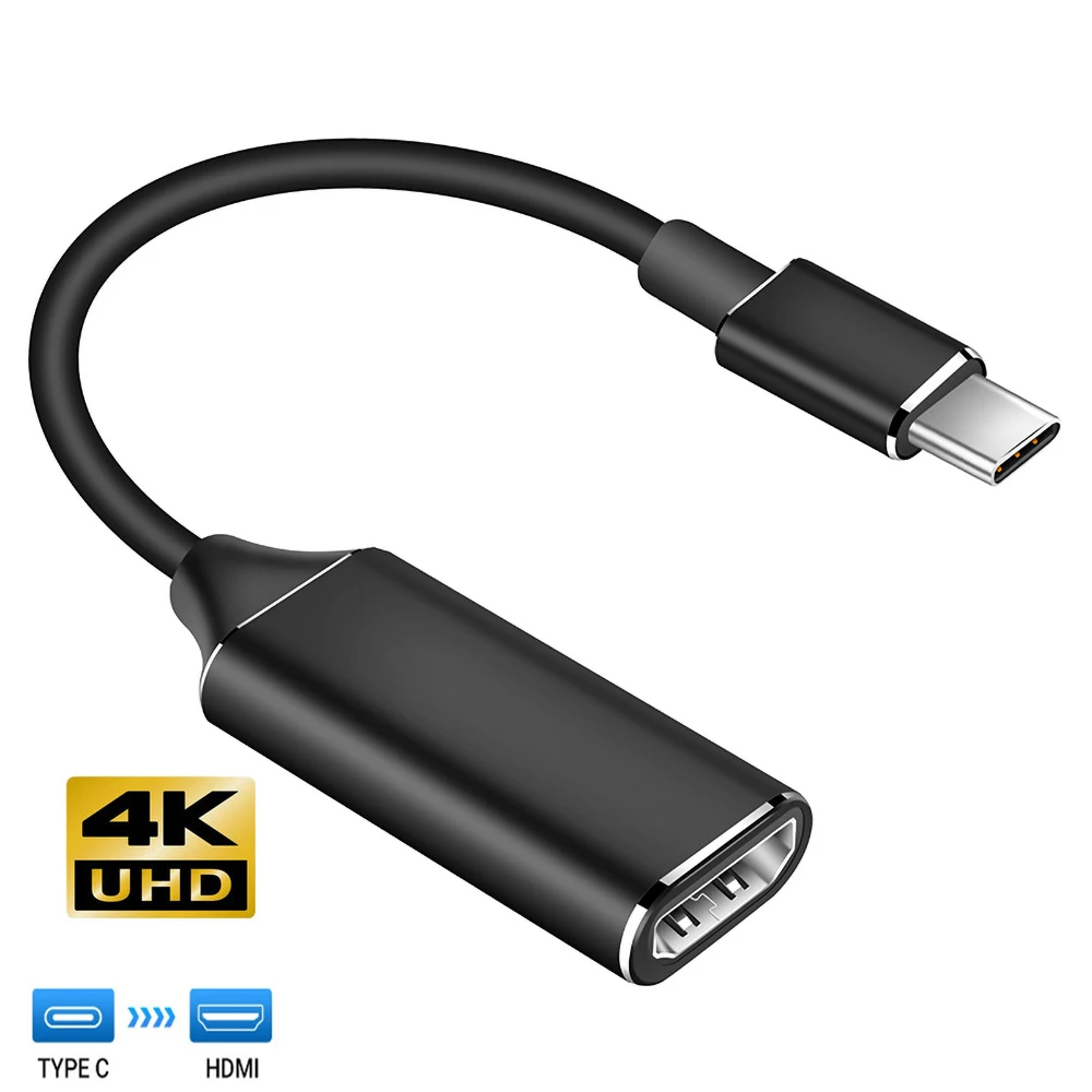 USB C к HDMI-совместимый кабель Type-C HD-MI HD TV адаптер 3 1 4K конвертер для ПК ноутбука MacBook