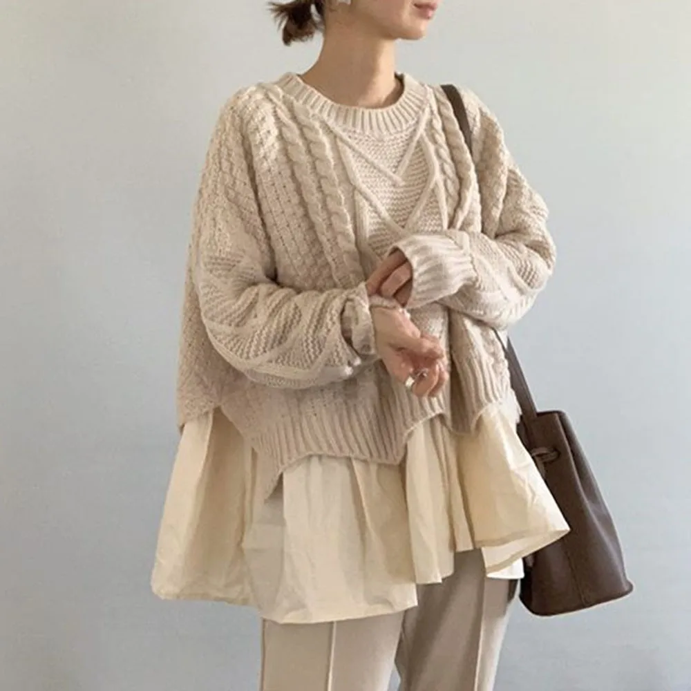 2020 Fall/winter New Style Round Neck Pullover Regular Loose Sweater Trendy Casual Student Daily Sweater Outer Wear Japanese
2020 Fall/winter New Style Round Neck Pullover Regular Loose Sweater Trendy Casual Student Daily Sweater Outer Wear Japanese