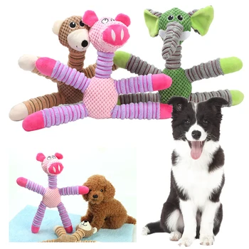 Soft And Durable Plush Material Funny Pig Elephant Monkey Pets Interactive Training Toy Cute Dog Toys Plush Pet Squeaky Chew Toy
Soft And Durable Plush Material Funny Pig Elephant Monkey Pets Interactive Training Toy Cute Dog Toys Plush Pet Squeaky Chew Toy