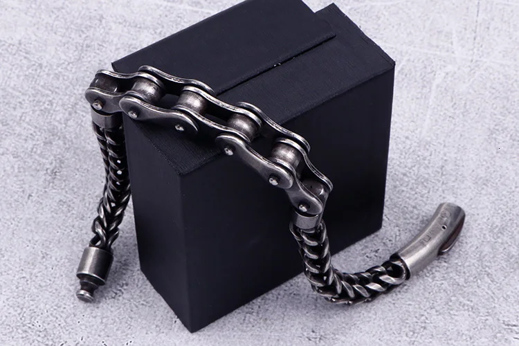 Cycolinks Stainless Steel Cast Metal Bike Chain Bracelets