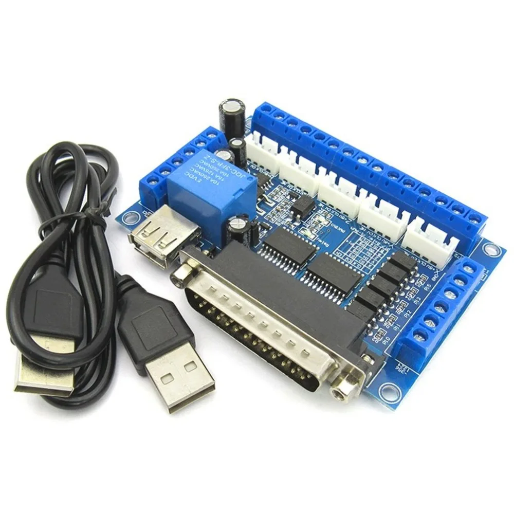 2019 5 axis CNC Breakout Board Stepper Motor Driver MACH3 Parallel Port Control Module Controller with Optical Coupler USB Cable 
2019 5 axis CNC Breakout Board Stepper Motor Driver MACH3 Parallel Port Control Module Controller with Optical Coupler USB Cable