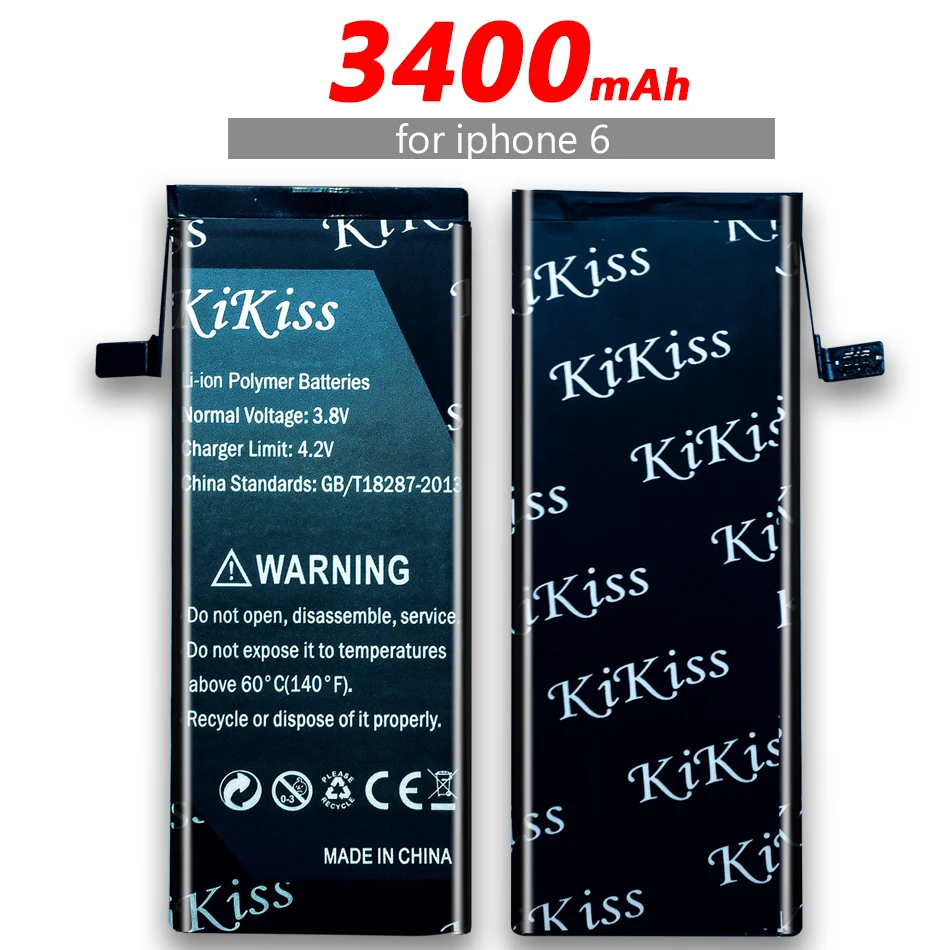 Для iPhone6 Free tool 3400mAh Мобильный телефон аккумулятор для Apple iPhone 6 + номер отслеживания