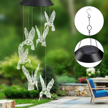 Mutil-Color Solar LED Hummingbird Butterfly Wind Chime Light Outdoor Graden Yard Decoration
Mutil-Color Solar LED Hummingbird Butterfly Wind Chime Light Outdoor Graden Yard Decoration