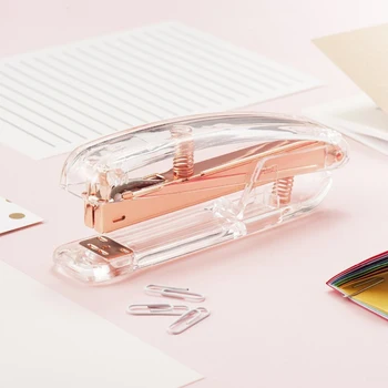 10pcs/lot Rose Gold Stapler Edition Metal Manual Staplers Include 100 Staples Office Accessories School Stationery Supplies
10pcs/lot Rose Gold Stapler Edition Metal Manual Staplers Include 100 Staples Office Accessories School Stationery Supplies
