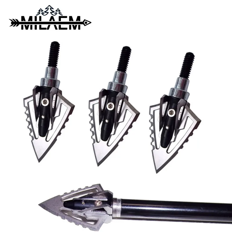 3 Pcs Archery 2 Blades Broadheads Hunting Arrow Heads Tips 100 Grain Arrowheads for Compound Crossbow Bow And Arrow Accessories
3 Pcs Archery 2 Blades Broadheads Hunting Arrow Heads Tips 100 Grain Arrowheads for Compound Crossbow Bow And Arrow Accessories