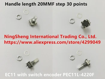 

Original new 100% US import EC11 with switch encoder PEC11L-4220F handle length 20MMF step 30 points