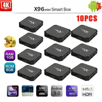 10pcsX Smart 4K HD X96 Mini TV Box Amlogic S905W Quad Core Android 9.0 Set Top Box 3D 2.4GHz WiFi Media Player
10pcsX Smart 4K HD X96 Mini TV Box Amlogic S905W Quad Core Android 9.0 Set Top Box 3D 2.4GHz WiFi Media Player