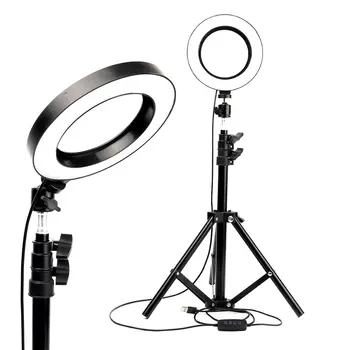 Photography Ring Light Mini 16cm Led Mobile Phone Live Fill Light Ring Light Beauty Self-Timer Photography Light Professional