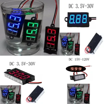 DC 3-35v Waterproof Voltmeter Marine Motorcycle 8-16v 0.56inch LED Digital Voltmeter Mini Tester Panel diy electronics
DC 3-35v Waterproof Voltmeter Marine Motorcycle 8-16v 0.56inch LED Digital Voltmeter Mini Tester Panel diy electronics