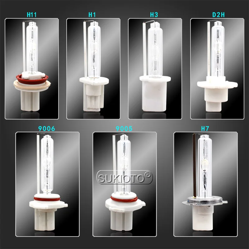 SUKIOTO High Power 75W 100W 150W D2H Xenon HID Bulbs H1 H7 H3 H11 9005 9006 4300K 5000K 6000K 8000K Auto Car Headlight Lamps (1)