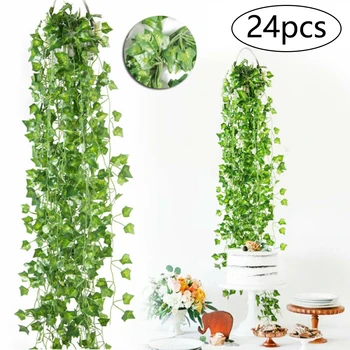 24PC Artificial Ivy Trailing Vine Fake Foliage Flower Hanging Leaf Garland Plant Parties Or Any Celebration
24PC Artificial Ivy Trailing Vine Fake Foliage Flower Hanging Leaf Garland Plant Parties Or Any Celebration
