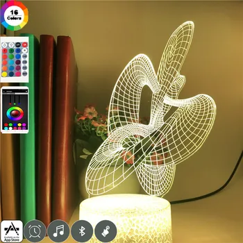 Clock Alarm Control Artistic Abstract Pattern 7 Colors Change Nightlight Home Battery Operated Usb Led Hologram 3d Table Lamp
Clock Alarm Control Artistic Abstract Pattern 7 Colors Change Nightlight Home Battery Operated Usb Led Hologram 3d Table Lamp