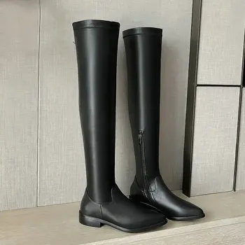 Black Genuine Leather Women Over The Knee High Boots 2020 Autumn Winter Riding Boots Zipper Stretch Boots Party Shoes Woman
Black Genuine Leather Women Over The Knee High Boots 2020 Autumn Winter Riding Boots Zipper Stretch Boots Party Shoes Woman