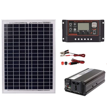 18V20W Solar Panel +12V / 24V Controller + 1500W Inverter Ac220V Kit, Suitable For Outdoor And -Home Ac220V Solar Energy-Saving
18V20W Solar Panel +12V / 24V Controller + 1500W Inverter Ac220V Kit, Suitable For Outdoor And -Home Ac220V Solar Energy-Saving