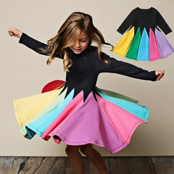 Rainbow Baby Dress For Girl Clothes Printing Girls Princess Dresses Long Sleeve Autumn Winter Stripe Colorful Girls Party Dress
Rainbow Baby Dress For Girl Clothes Printing Girls Princess Dresses Long Sleeve Autumn Winter Stripe Colorful Girls Party Dress
