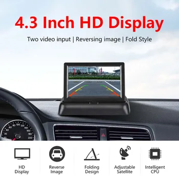 4.3 Inch HD Wireless TFT LCD Car Display Foldable Monitor Display Reverse Camera Parking System For Car Rearview Monitor
4.3 Inch HD Wireless TFT LCD Car Display Foldable Monitor Display Reverse Camera Parking System For Car Rearview Monitor
