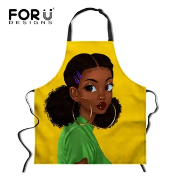 FORUDESIGNS African Girls Print Apron For Women Man Adjustable Strap Chef Apron Funny BBQ Cooking Painfore Baking Cleaning Tools
FORUDESIGNS African Girls Print Apron For Women Man Adjustable Strap Chef Apron Funny BBQ Cooking Painfore Baking Cleaning Tools