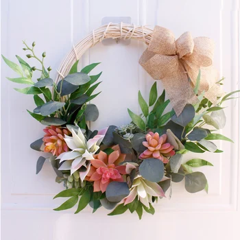 Artificial Fake Flower Wreath Handmade Round Garland Design for Front Door Wall Window Wedding Party Decor 40cm
Artificial Fake Flower Wreath Handmade Round Garland Design for Front Door Wall Window Wedding Party Decor 40cm