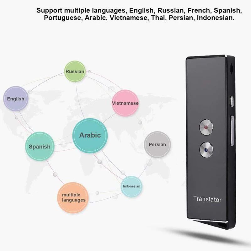 Smart Language Translator Device Handheld Voice Translation Machine Support Multi Languages for Travel Business JLRL88
Smart Language Translator Device Handheld Voice Translation Machine Support Multi Languages for Travel Business JLRL88