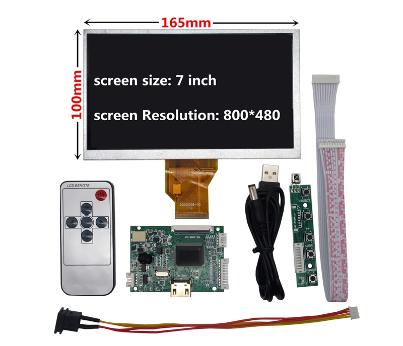 7 дюймов для Raspberry Pi банан/оранжевый мини-компьютер ЖК-дисплей Экран Дисплей