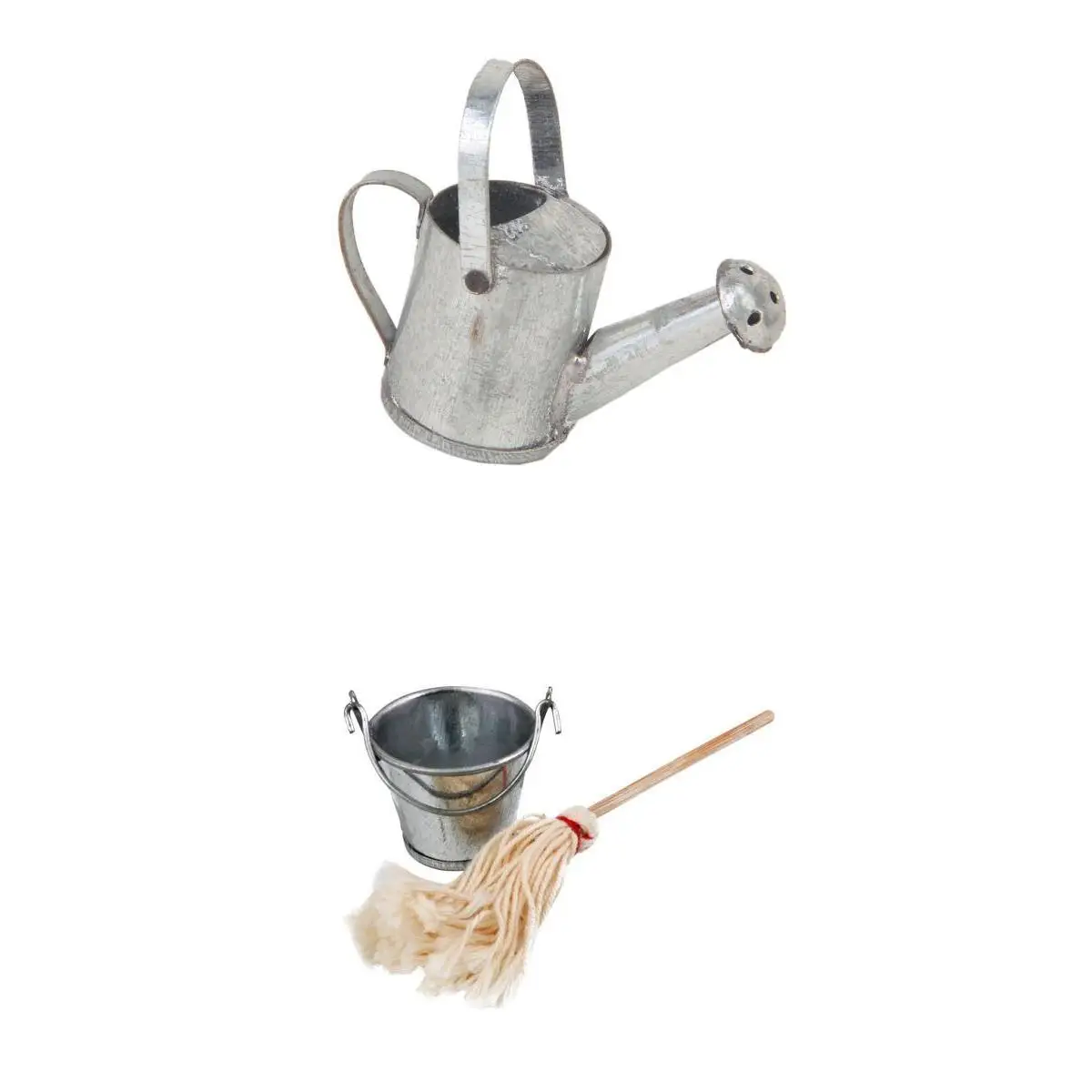 3pcs 1:12 Dollhouse Miniature Housecleaning Tool Supplies Mop Bucket & Watering Can 3pcs 1:12 Dollhouse Miniature Housecleaning Tool Supplies Mop Bucket & Watering Can