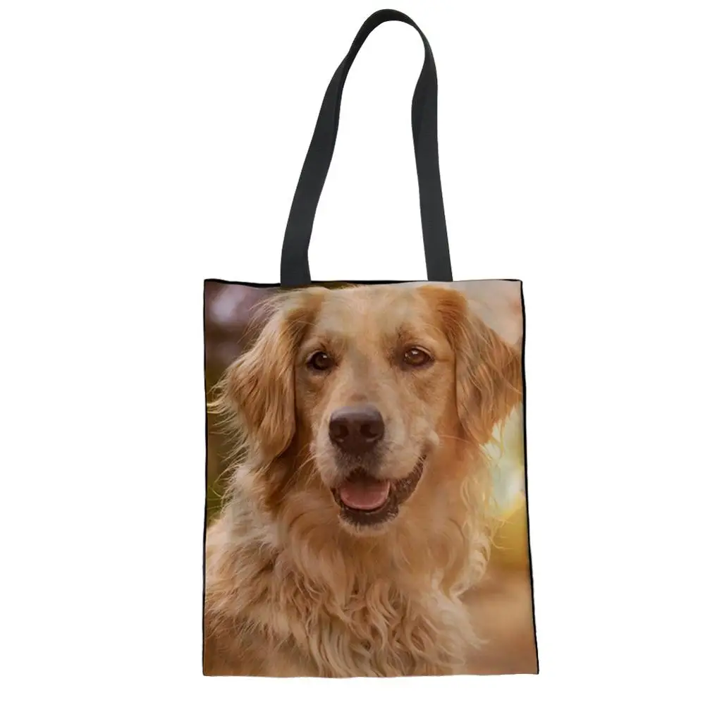 WHEREISART Beach Bag Canvas Golden Retriever Dog School Bag Shopping Shoulder Bags Pocket Girls Women Handbag Bolsas de Mujer
WHEREISART Beach Bag Canvas Golden Retriever Dog School Bag Shopping Shoulder Bags Pocket Girls Women Handbag Bolsas de Mujer
