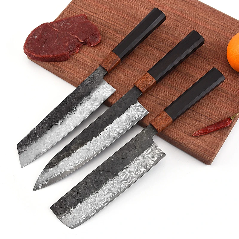 Японский нож шеф-повара Nakiri из дамасской стали, 67 слоев, с восьмиугольной ручкой из черного дерева, профессиональные инструменты для нарезки 
Японский нож шеф-повара Nakiri из дамасской стали, 67 слоев, с восьмиугольной ручкой из черного дерева, профессиональные инструменты для нарезки