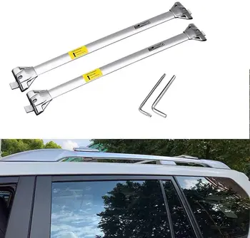 2Pcs Stainless Steel Crossbar Cross bar Cargo Carrier Roof Rail Rack Fit for Land Cruiser Prado FJ150 2010-2020 - Silver
2Pcs Stainless Steel Crossbar Cross bar Cargo Carrier Roof Rail Rack Fit for Land Cruiser Prado FJ150 2010-2020 - Silver