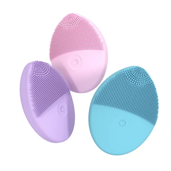 Mini Electric Silicone Face Cleansing Brush Massage Waterproof Pore Cleanser Brush ultrasonic cleaner Facial Cleansing Tool 
Mini Electric Silicone Face Cleansing Brush Massage Waterproof Pore Cleanser Brush ultrasonic cleaner Facial Cleansing Tool