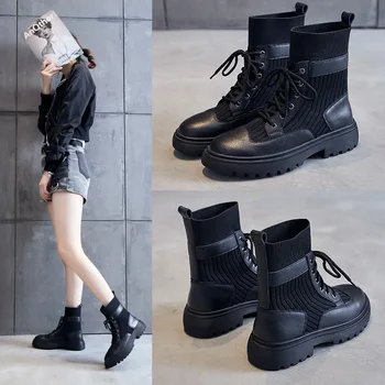 Martin boots British style women's shoes net red 2020 new leather wild and handsome locomotive flying short women's boots 
Martin boots British style women's shoes net red 2020 new leather wild and handsome locomotive flying short women's boots