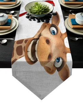Giraffe Toothbrush Funny Cartoon Animal Table Runner Table Flag Home Party Decorative Tablecloth Table Runners
Giraffe Toothbrush Funny Cartoon Animal Table Runner Table Flag Home Party Decorative Tablecloth Table Runners