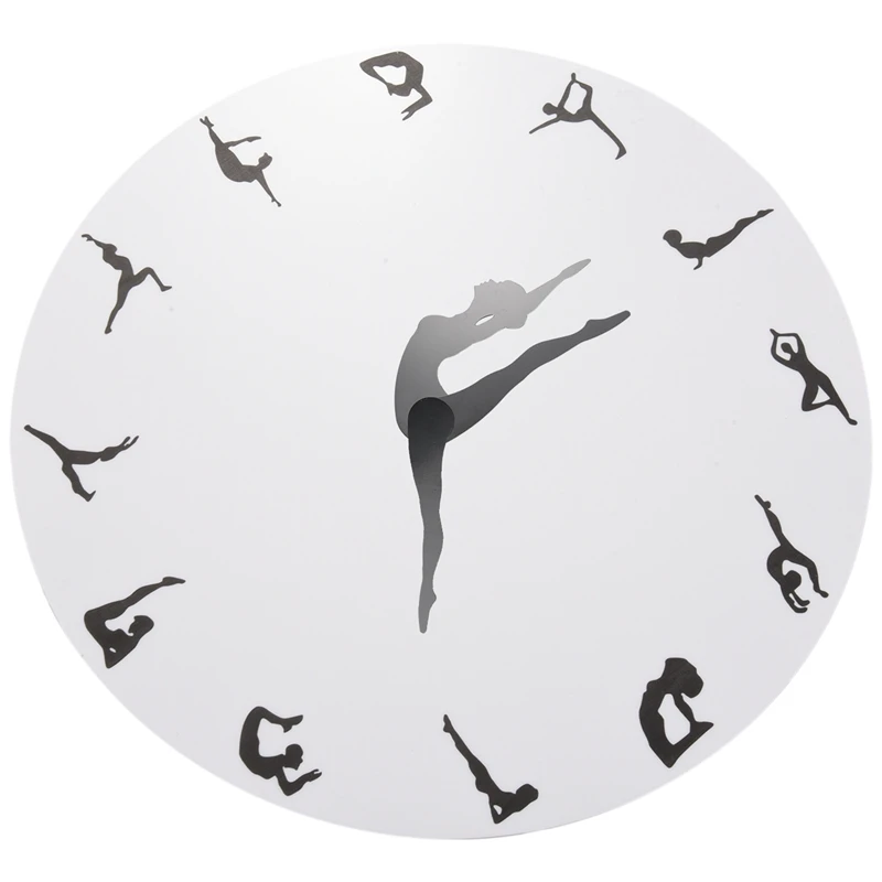 Настенные часы Timelike акриловые с изображением балерины танцующей девушки 30 х30 см