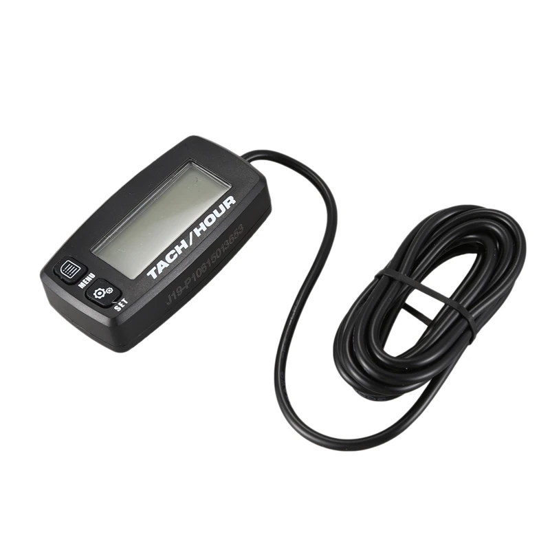 1 Pcs Black Tachometer Digital Inductive Tach Hour Meter Resettable Revolution Counter for Motorcycle Marine Boat ATV Snowmobile
1 Pcs Black Tachometer Digital Inductive Tach Hour Meter Resettable Revolution Counter for Motorcycle Marine Boat ATV Snowmobile