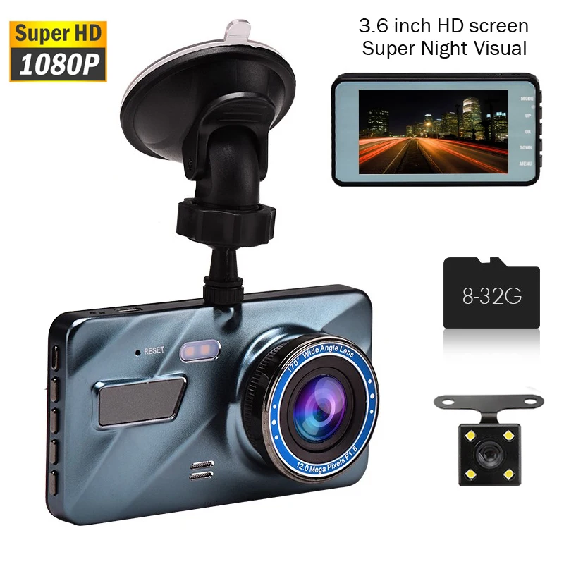 HD 1080P 170° wide angle 32G DVR Dash Camera Video recorder For car Rear view camera drive recorder usb camera Dvr 3 in 1
HD 1080P 170° wide angle 32G DVR Dash Camera Video recorder For car Rear view camera drive recorder usb camera Dvr 3 in 1