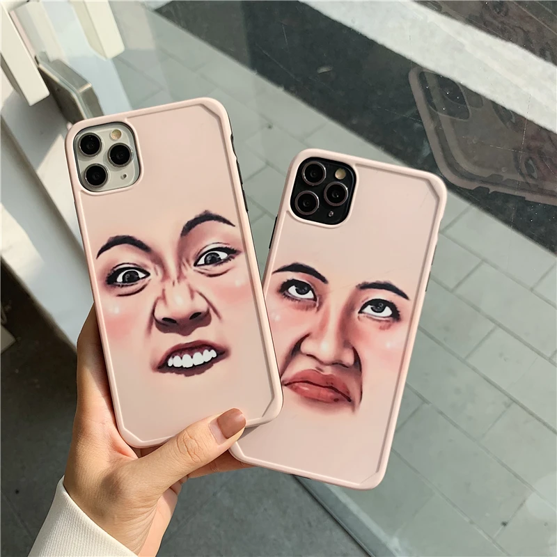 Причудливый уродливый селфи чехол для телефона Iphone 11 Pro Max X Xr Xs 7 8 Plus Мягкий IMD
