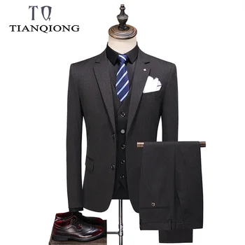 TIAN QIONG 2020 Latest Wedding Suits for Groom Slim Fit Spring Autumn Brand Clothing 3 Piece Burgundy Terno Masuclino
TIAN QIONG 2020 Latest Wedding Suits for Groom Slim Fit Spring Autumn Brand Clothing 3 Piece Burgundy Terno Masuclino
