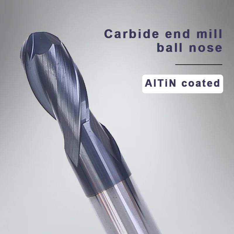 UCHEER 1pc 4/6mm 2 Blade HRC45 Ball Nose End Mill Tungsten Carbide Milling Cutter Alloy Coating CNC machine Tools
UCHEER 1pc 4/6mm 2 Blade HRC45 Ball Nose End Mill Tungsten Carbide Milling Cutter Alloy Coating CNC machine Tools